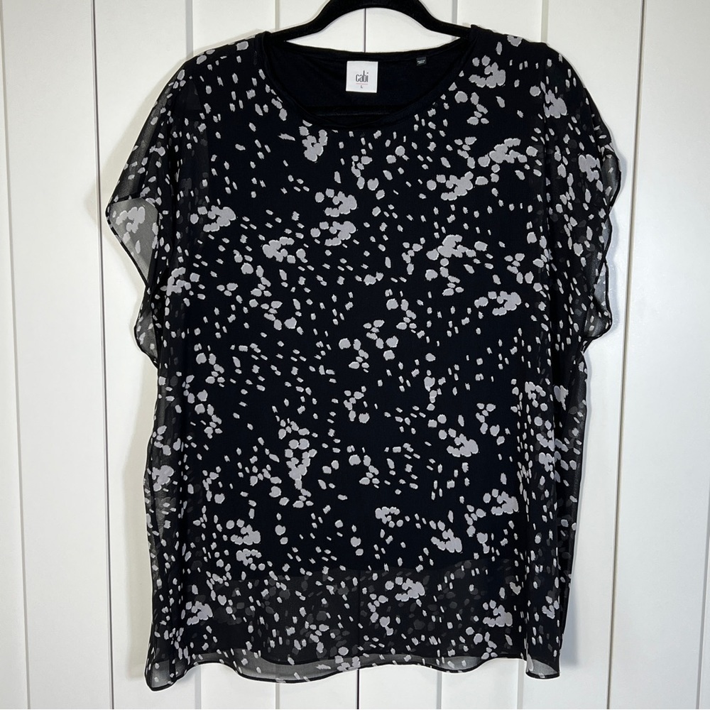 CAbi Cosmos Night Sky Blouse Style 3597 SZ L